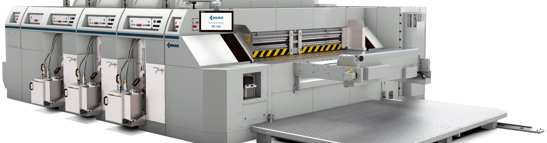 Flexoprint rotary-die cutter